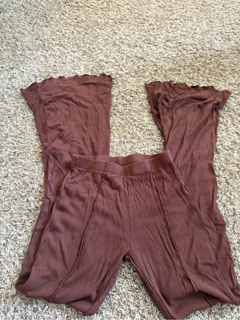 Fashionova Flare Brown Soft Pants